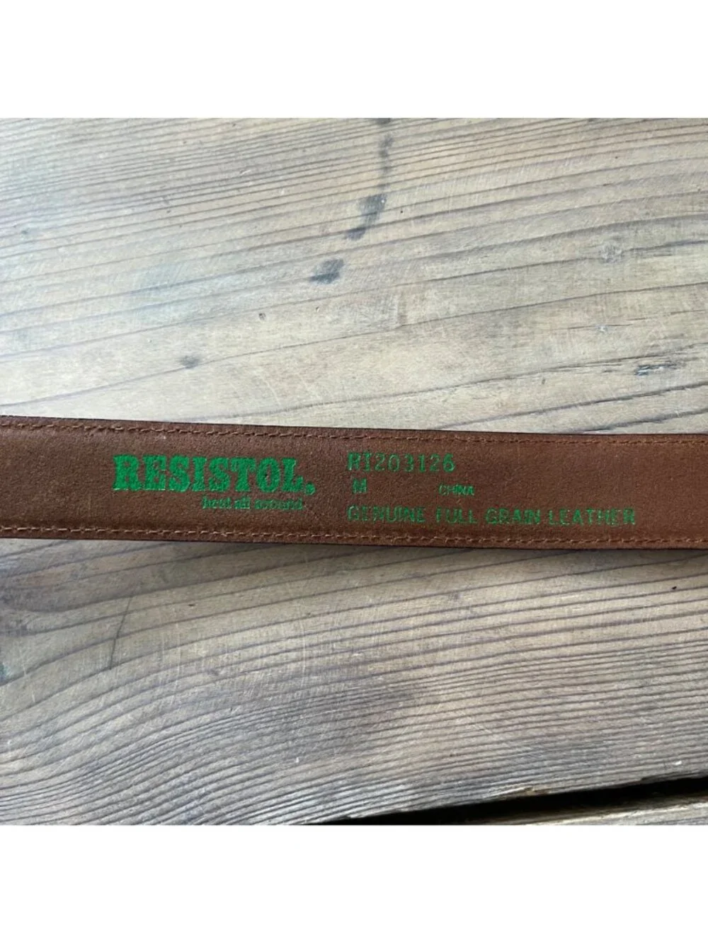 Resistol Western Brown Full Grain Leather Belt Women’s  M Silver Buckle 28”